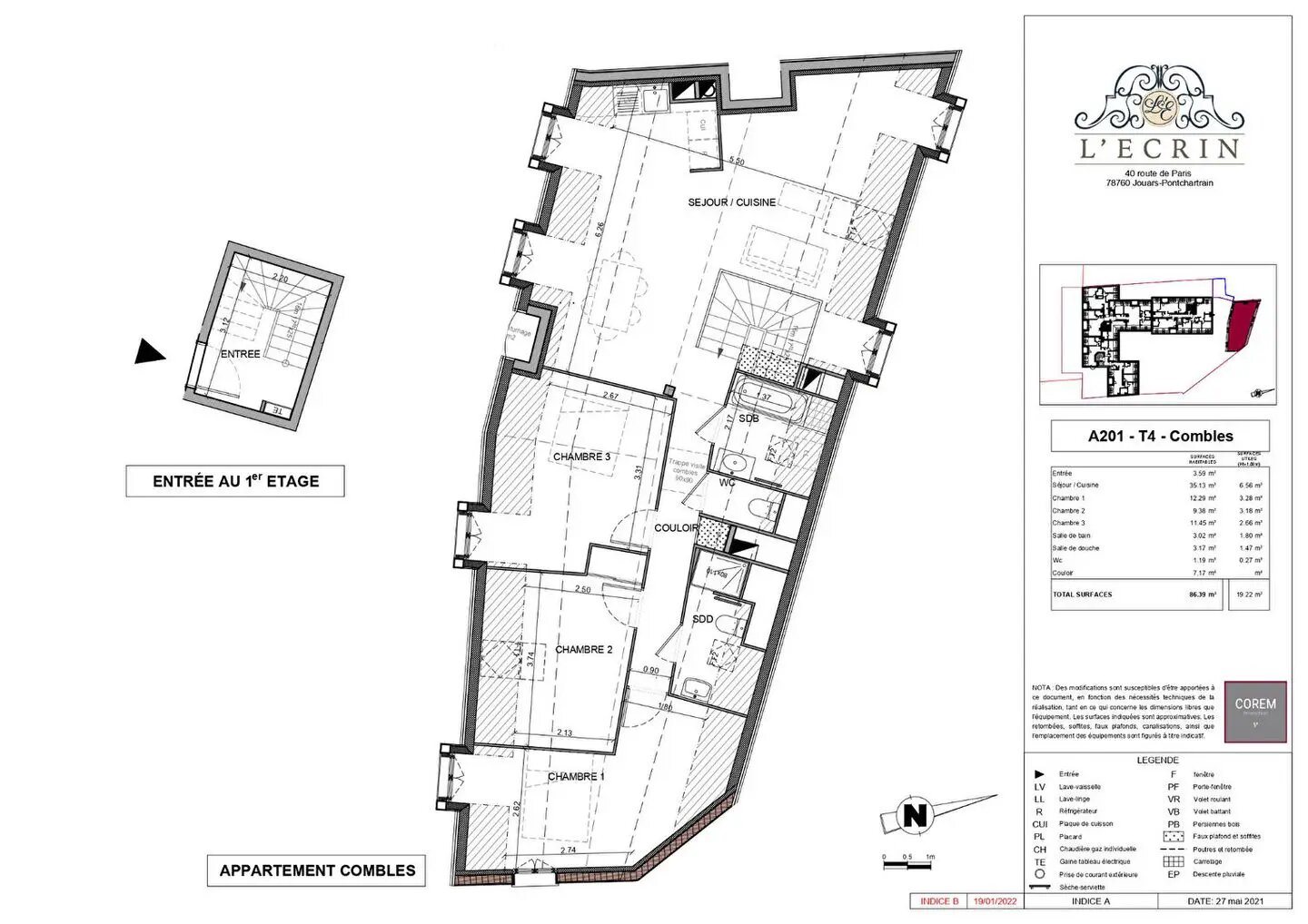 Appartement à vendre, 86m², Jouars-Pontchartrain