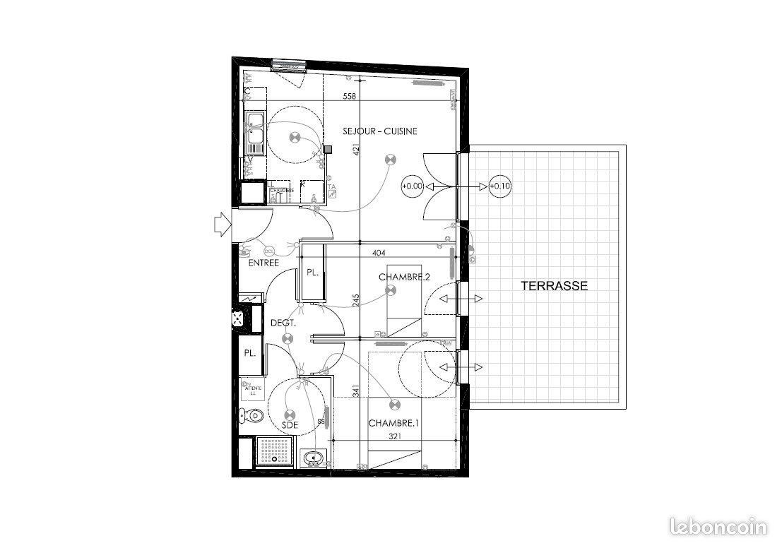 Appartement à louer, 55m², Nantes