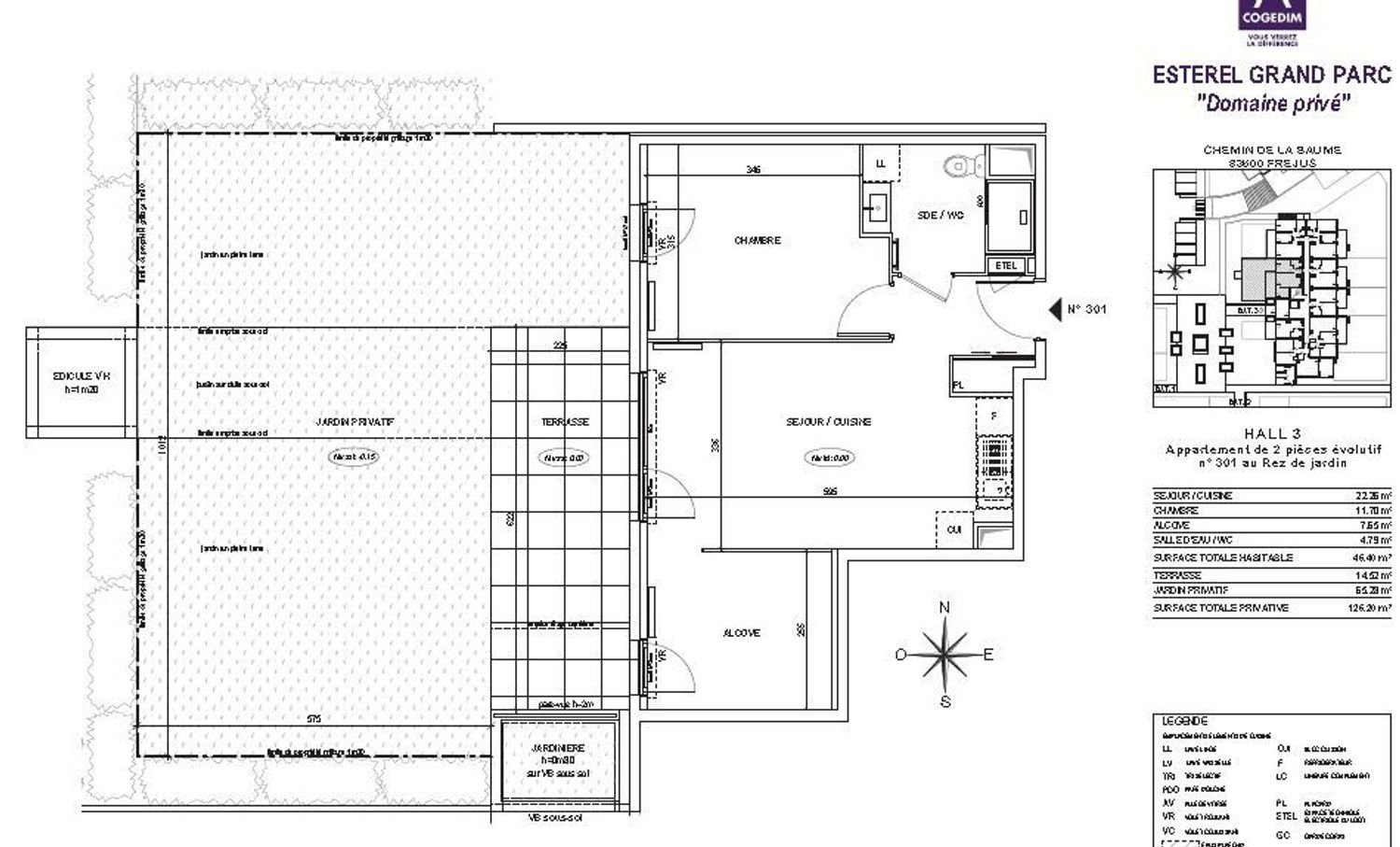 Appartement à louer, 46m², Fréjus