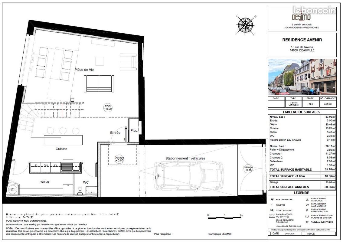 Appartement à vendre, 104m², Deauville