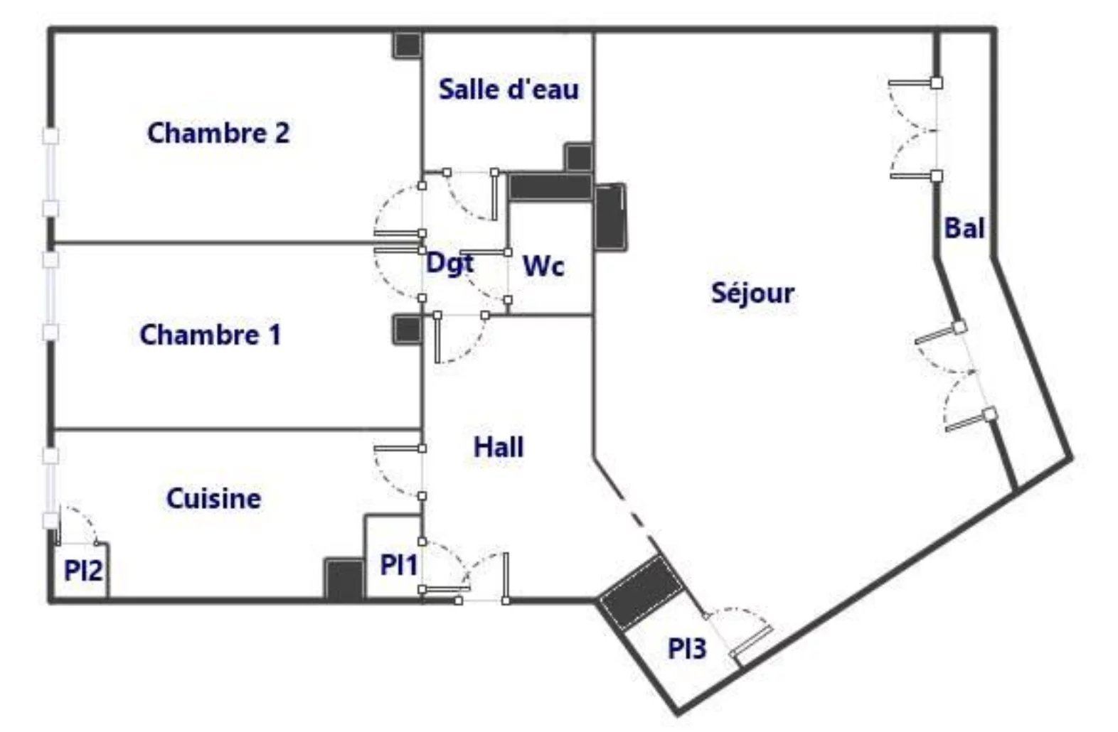 Appartement à vendre, 69m², Marseille 4ème