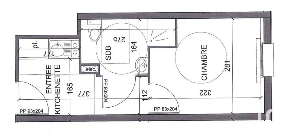 Appartement à vendre, 18m², Villiers-sur-Marne