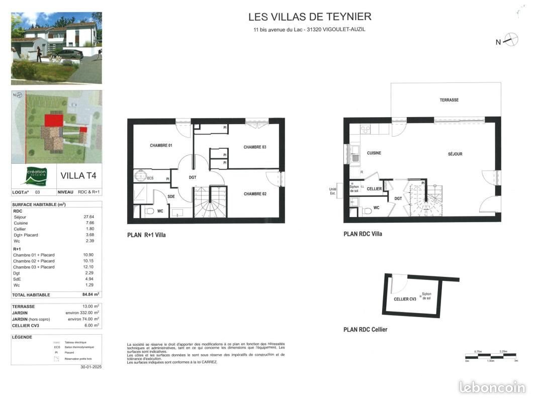 Maison à vendre, 85m², Vigoulet-Auzil