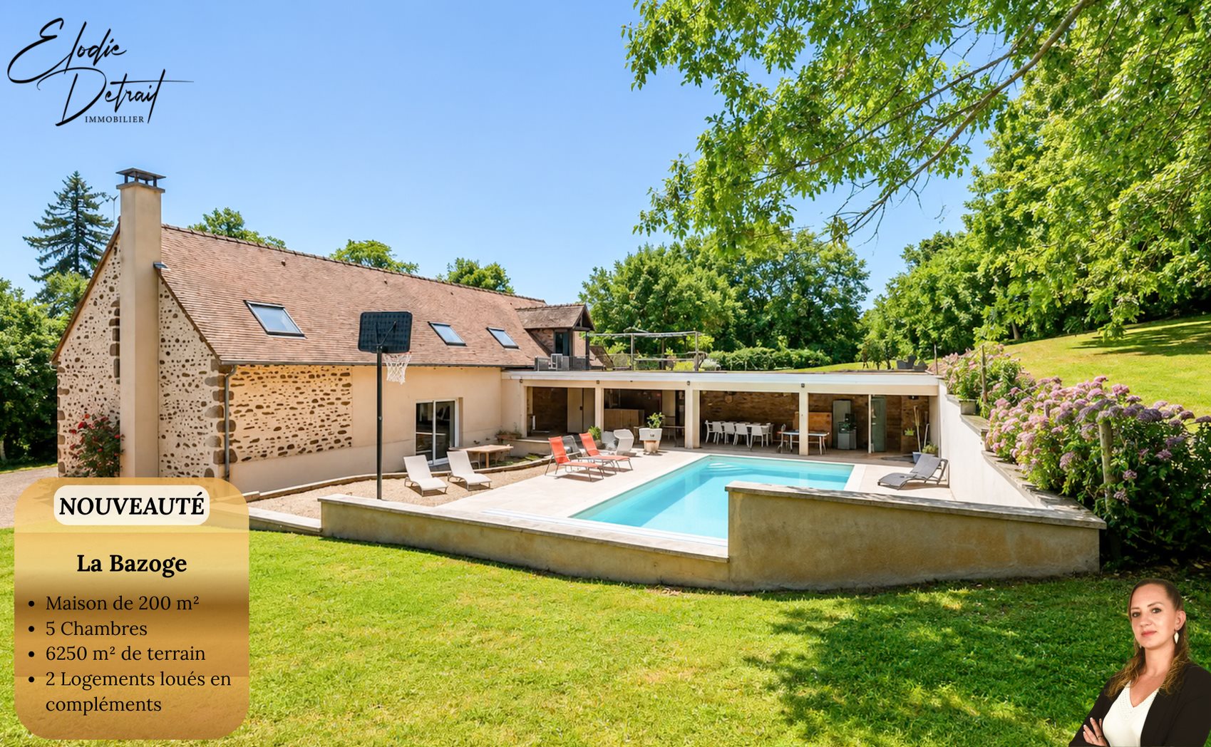 Maison à vendre, 200m², La Bazoge
