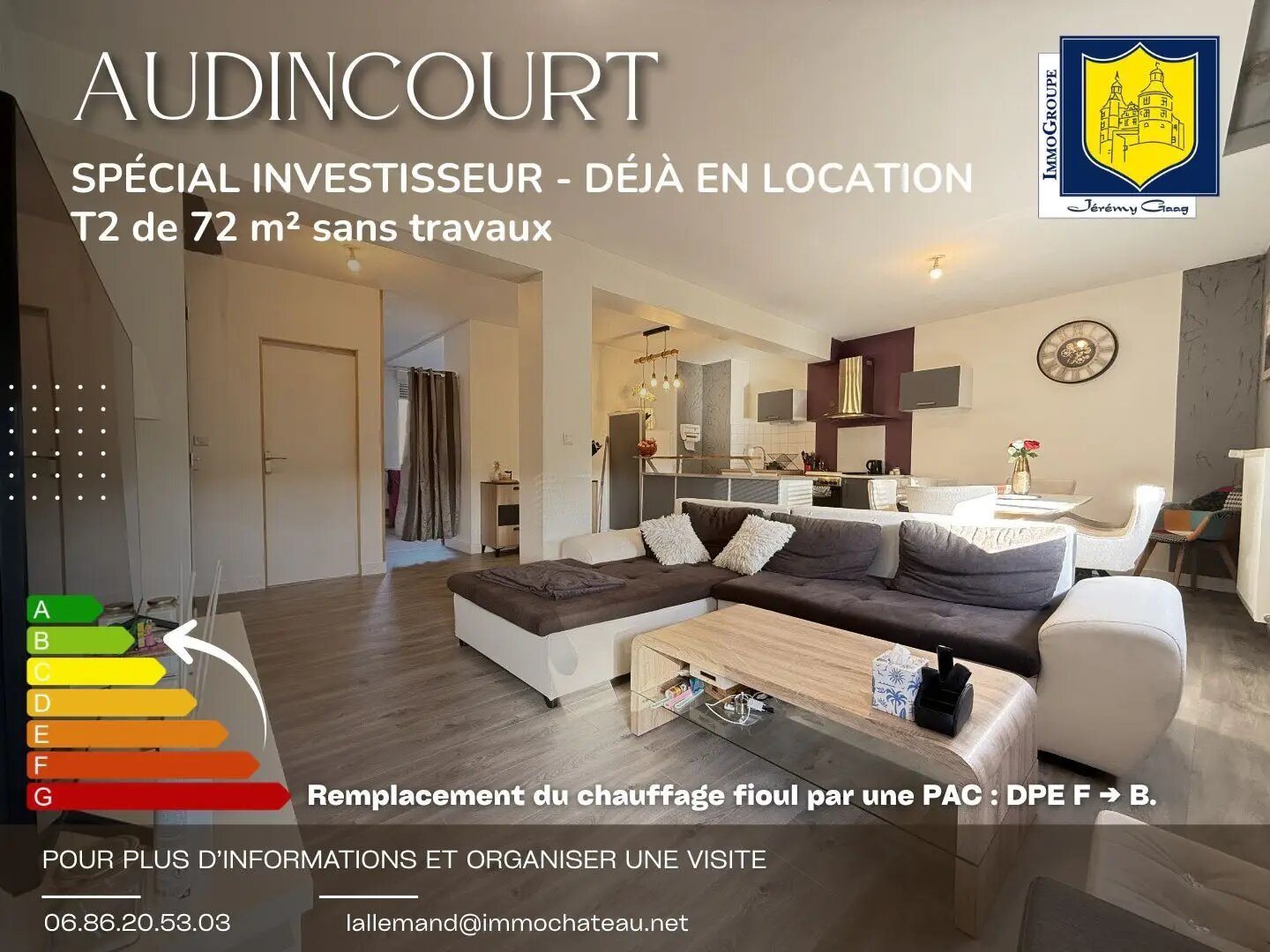 Appartement à vendre, 72m², Audincourt