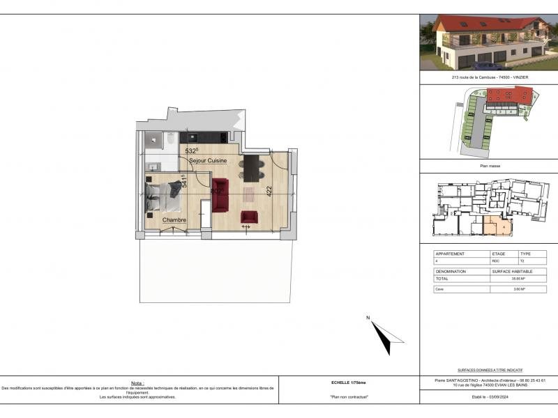 Appartement à vendre, 39m², Vinzier
