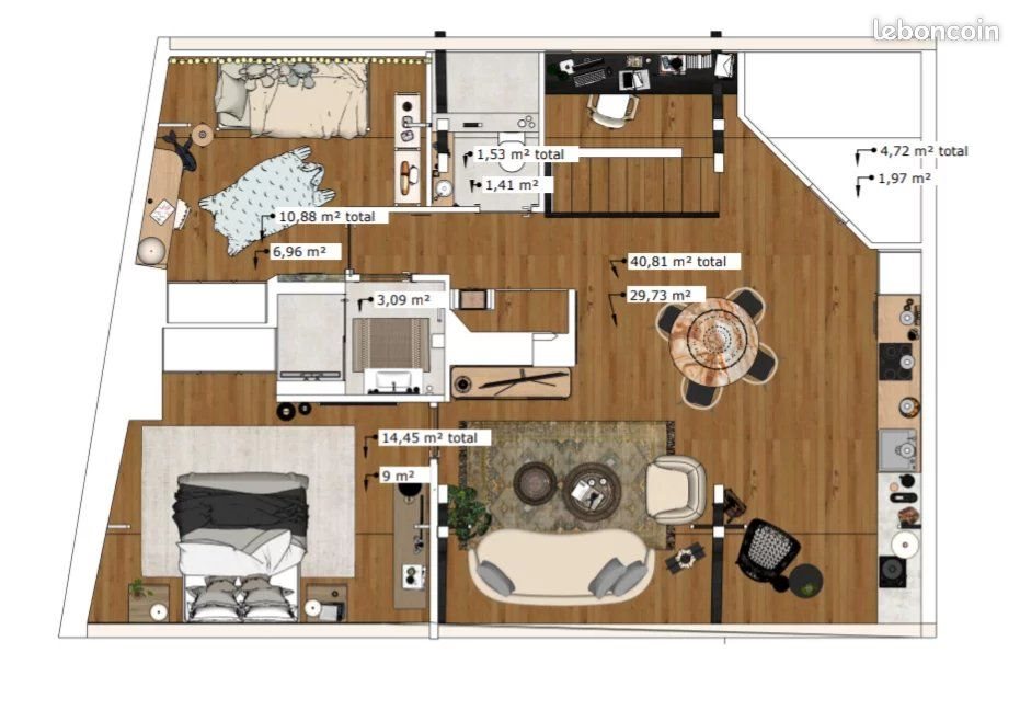Appartement à vendre, 75m², Mulhouse
