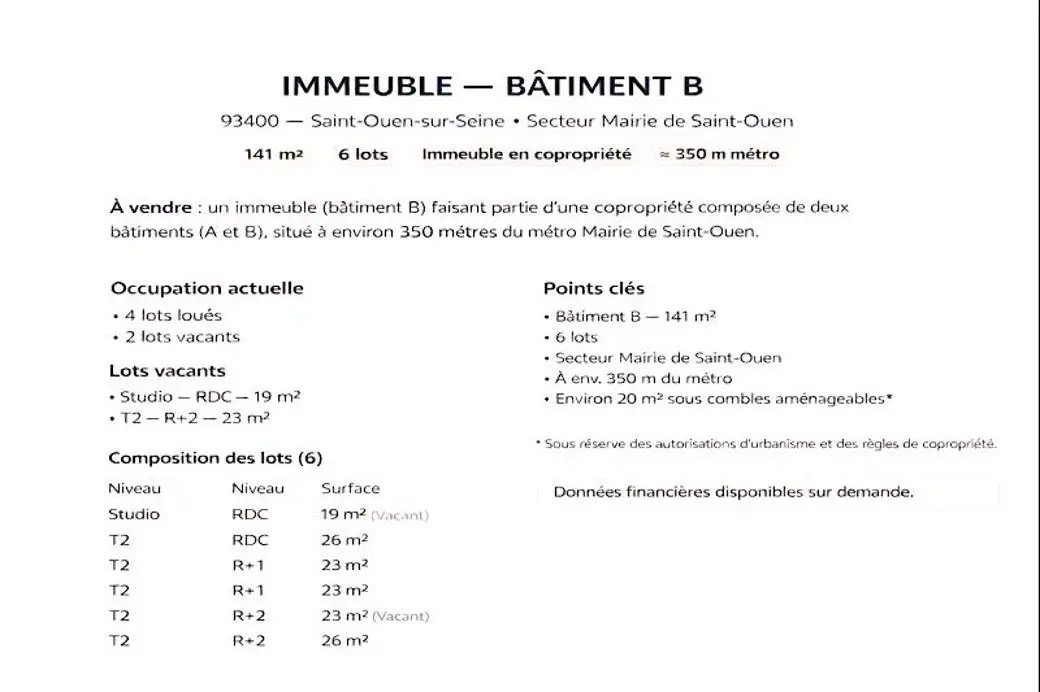 Appartement à vendre, 140m², Saint-Ouen-sur-Seine