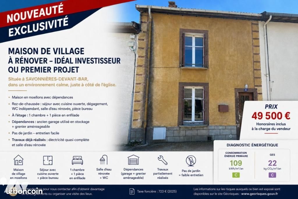 Maison à vendre, 114m², Savonnières-devant-Bar