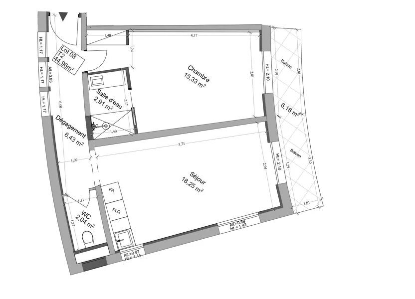 Appartement à vendre, 44m², Roquebrune-sur-Argens