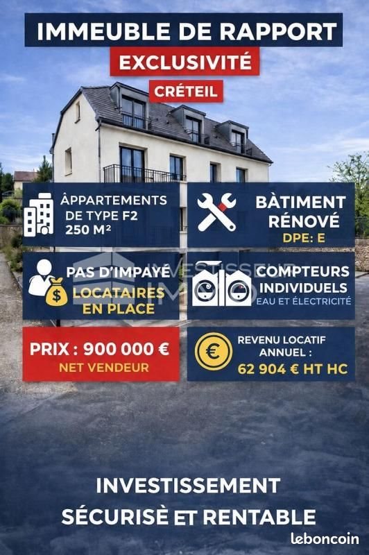 Appartement à vendre, 242m², Créteil