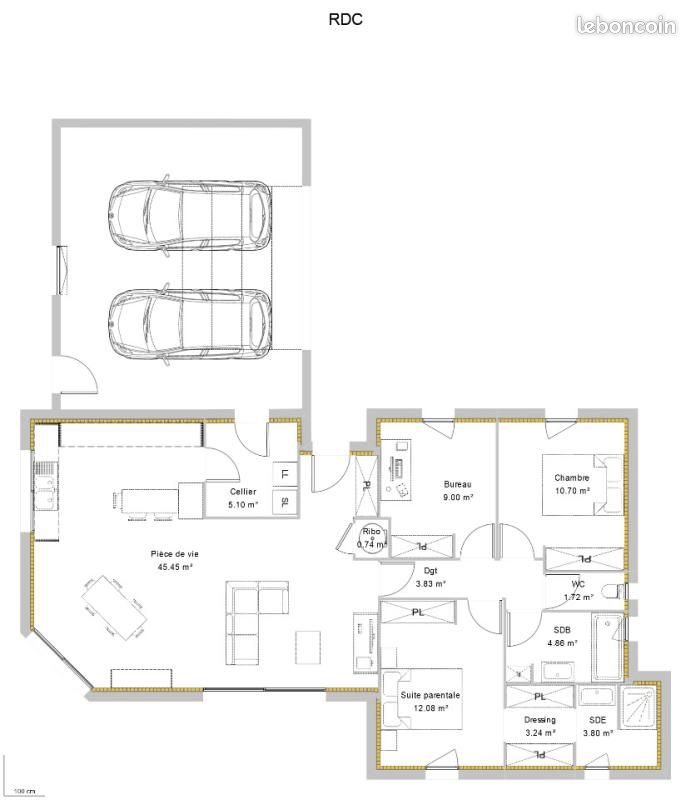 Maison à vendre, 100m², Baudreix