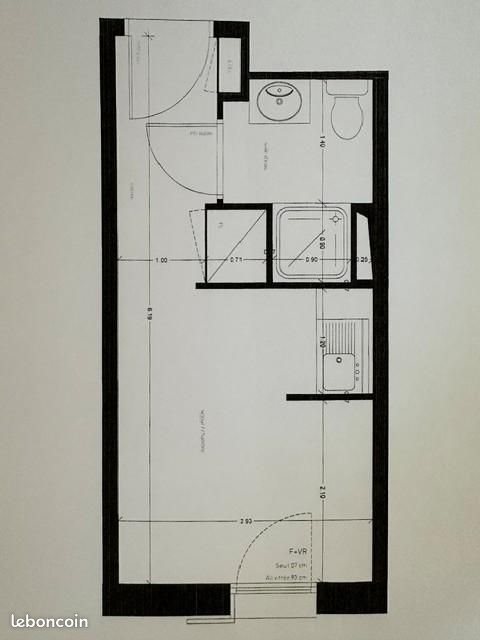 Appartement à vendre, 17m², Angers