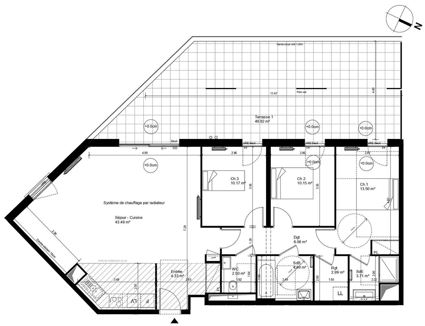 Appartement à vendre, 102m², Nantes