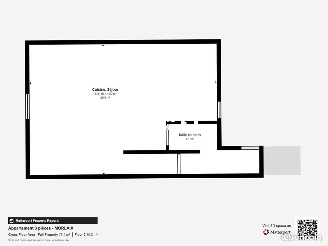 Appartement à vendre, 65m², Morlaix