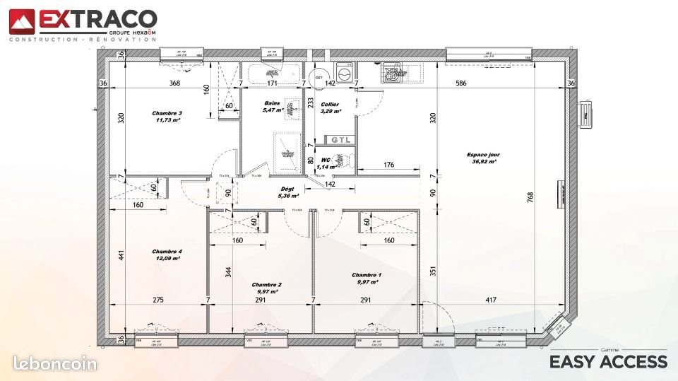 Maison à vendre, 95m², Valines