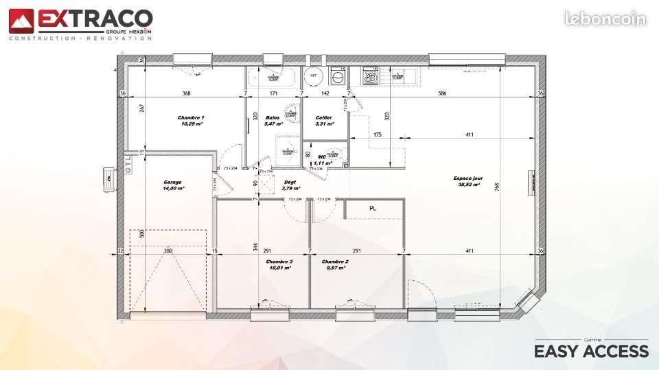Maison à vendre, 82m², Saint-Léger-de-Rôtes