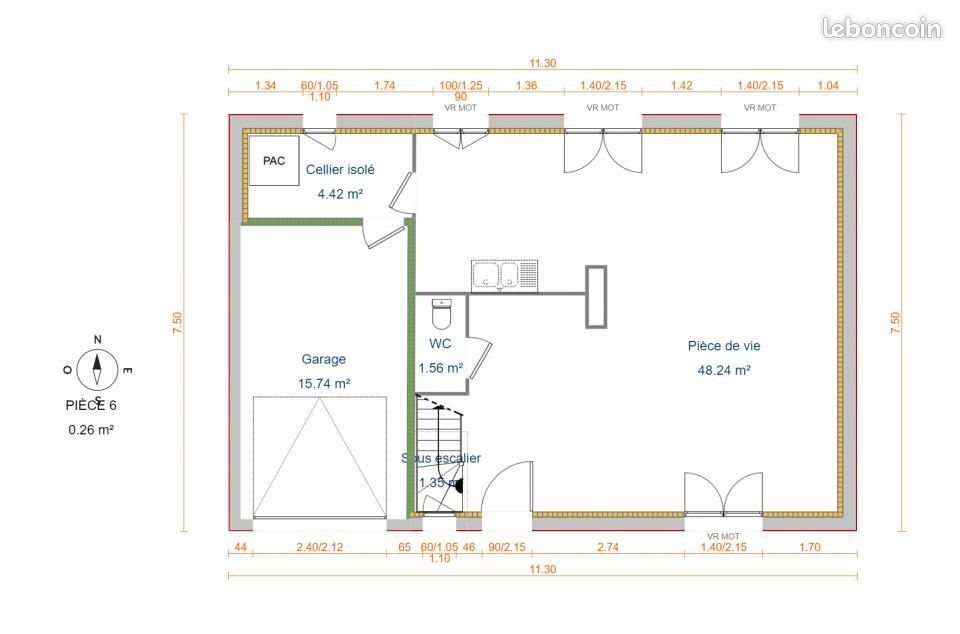Maison à vendre, 100m², Val-de-Scie