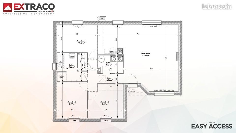 Maison à vendre, 84m², Foulbec