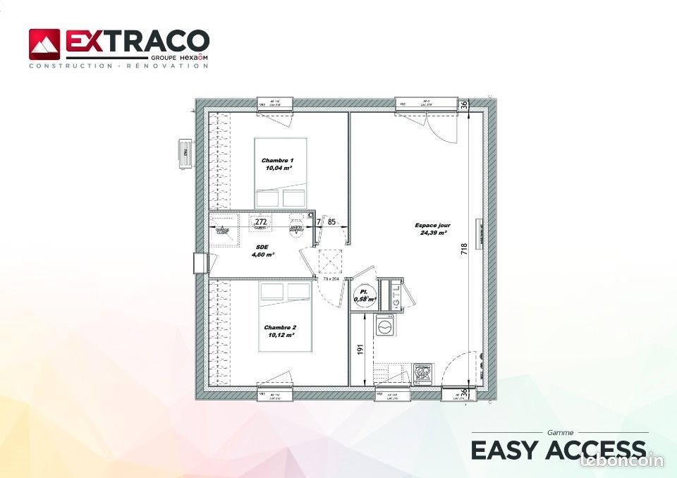 Maison à vendre, 50m², Val-de-Scie