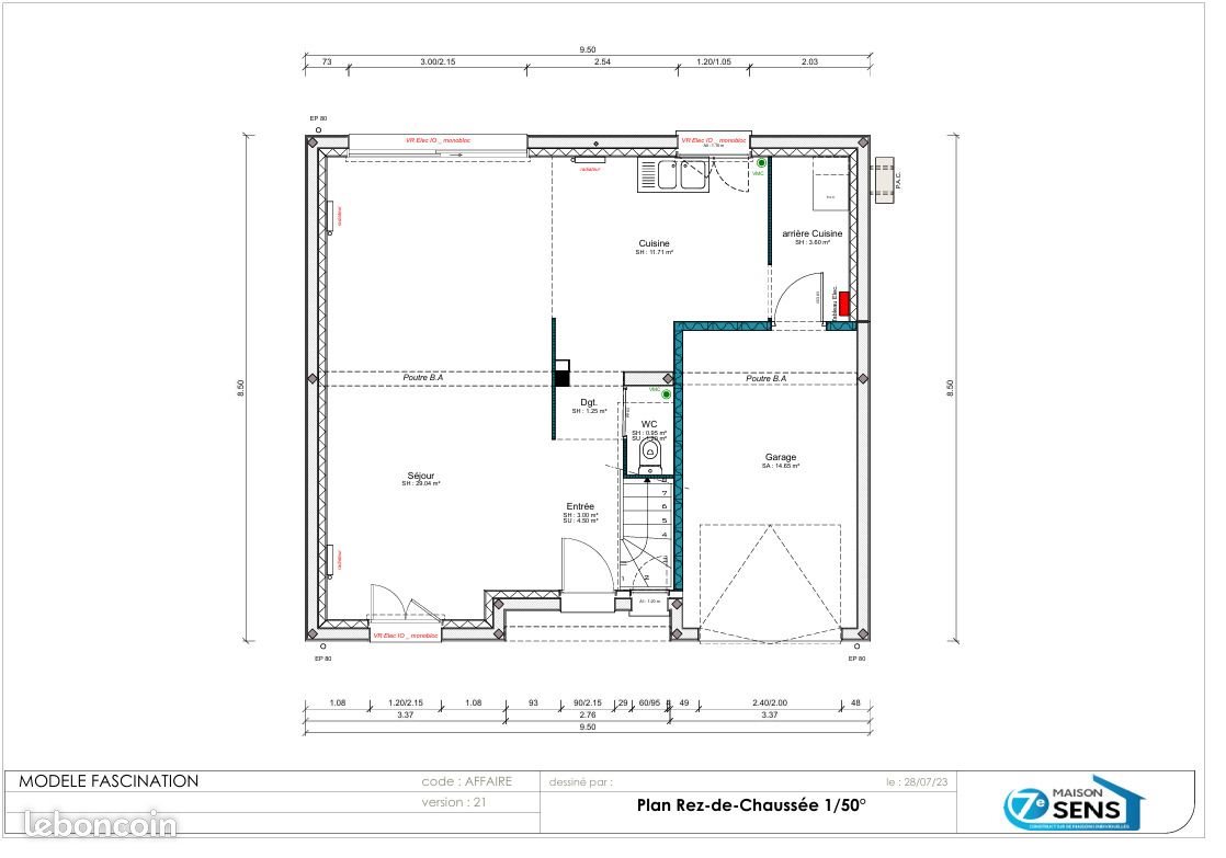 Maison à vendre, 113m², Montlhéry