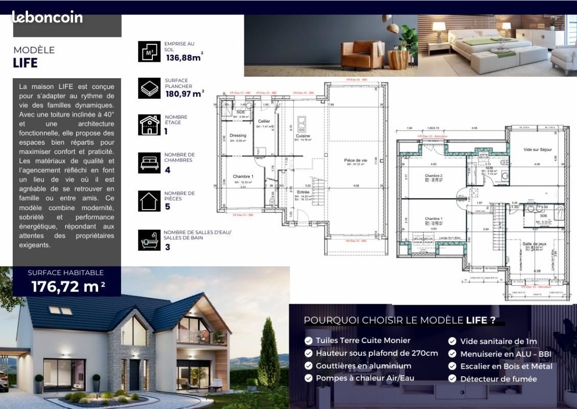 Maison à vendre, 177m², Montlhéry