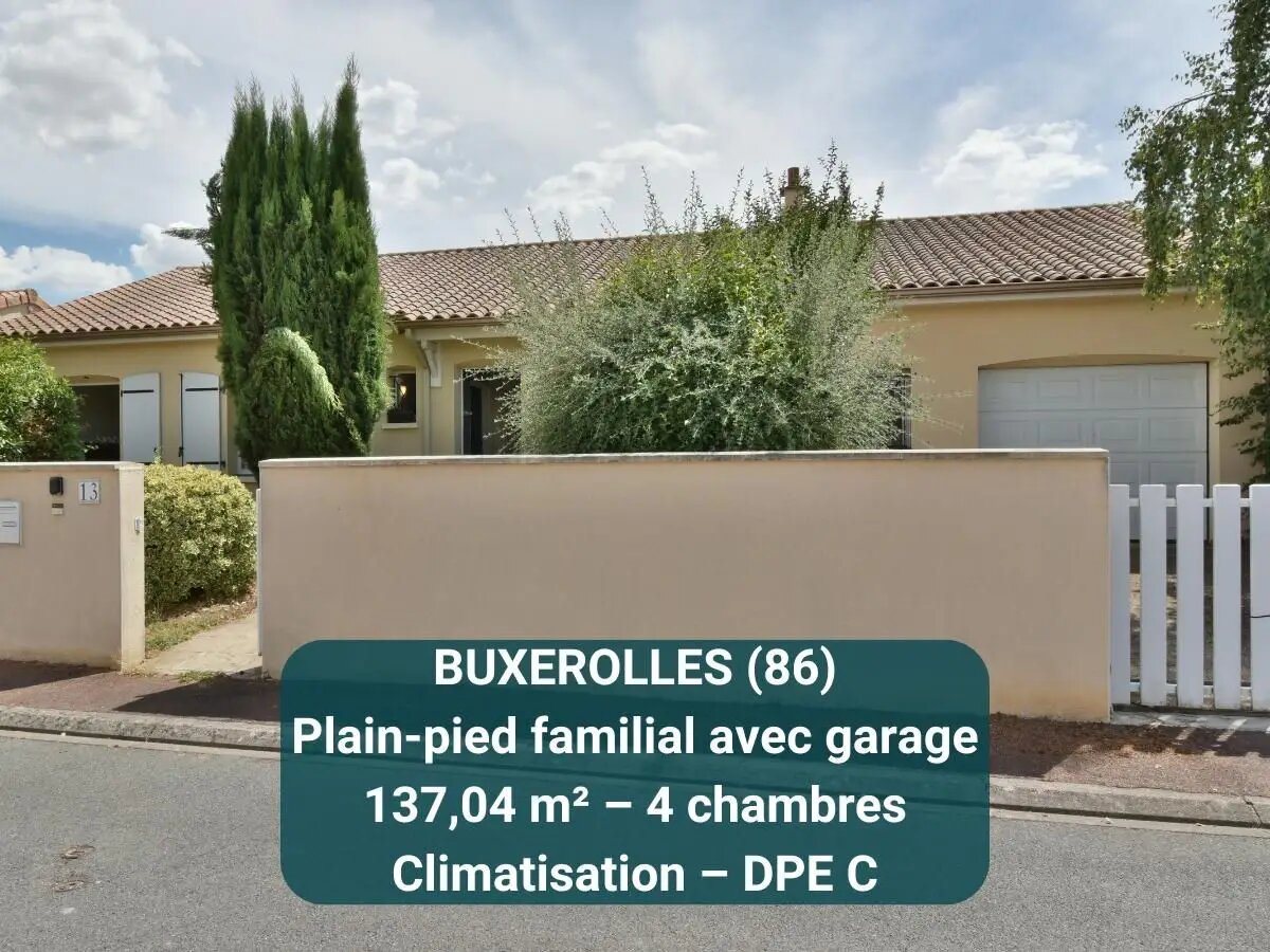 Maison à vendre, 137m², Buxerolles