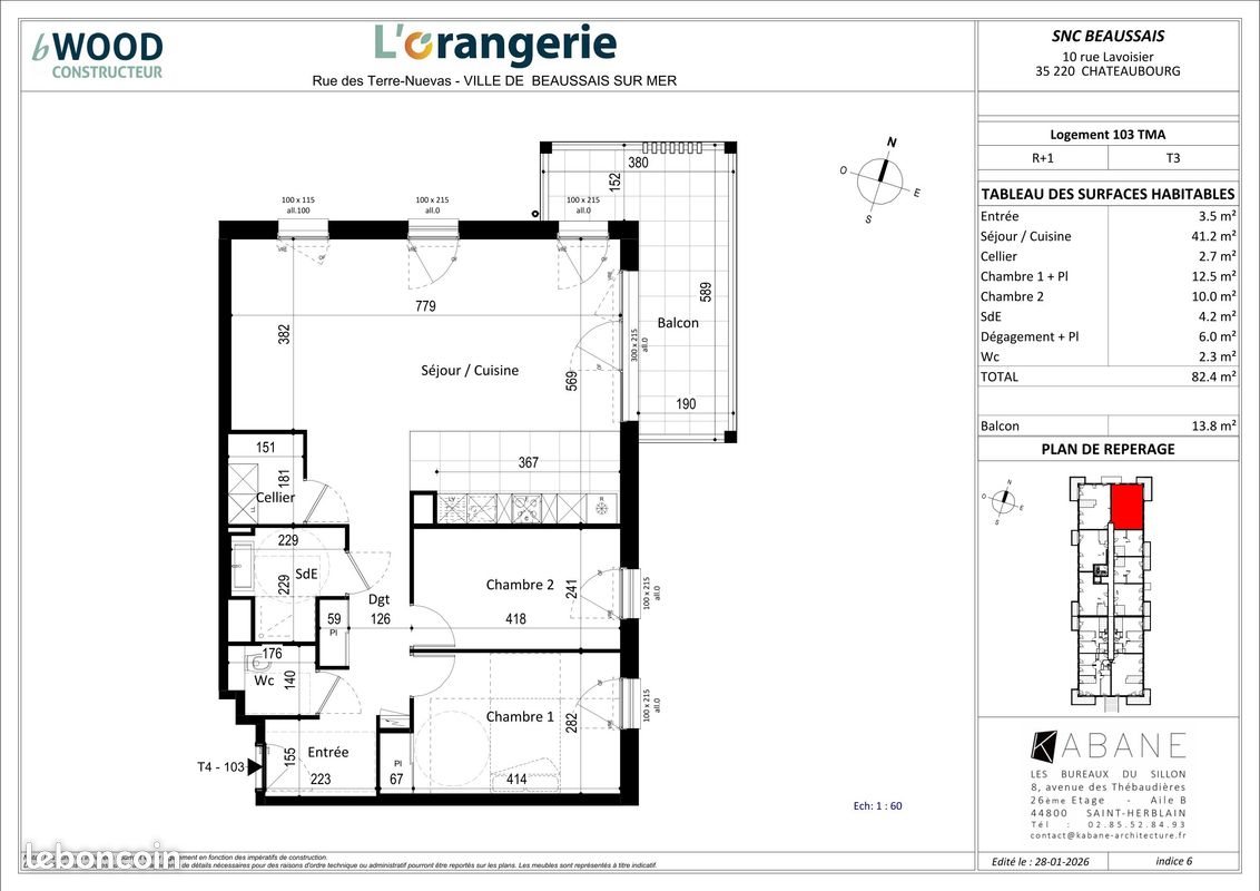 Appartement à vendre, 82m², Ploubalay