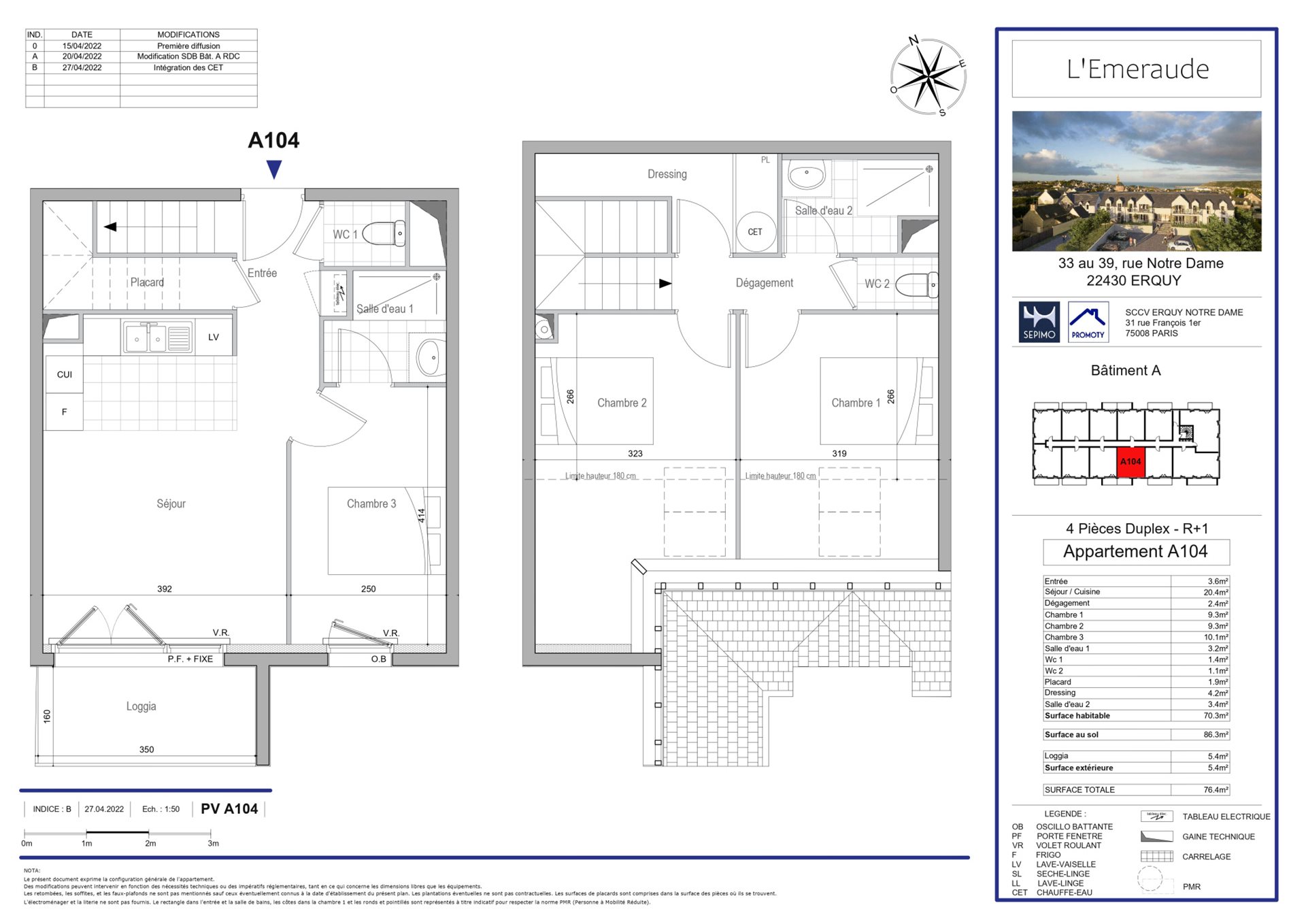Appartement à vendre, 70m², Erquy