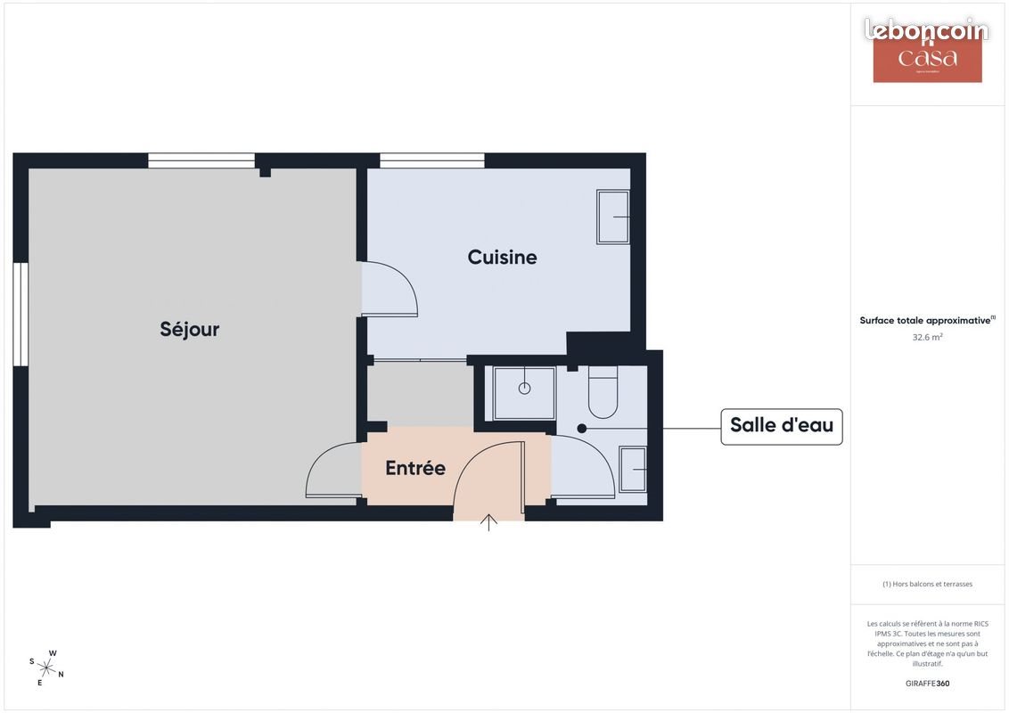 Appartement à vendre, 33m², Caen