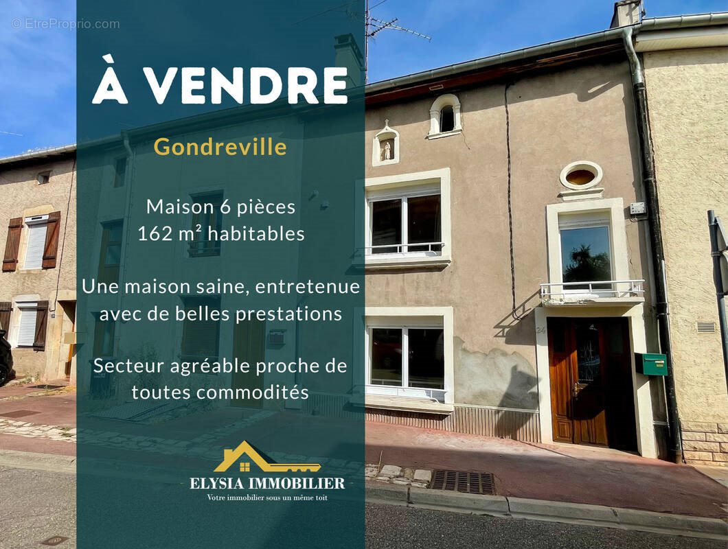 Maison à vendre, 162m², Gondreville