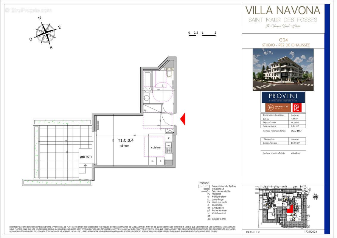 Appartement à vendre, 29m², Saint-Maur-des-Fossés
