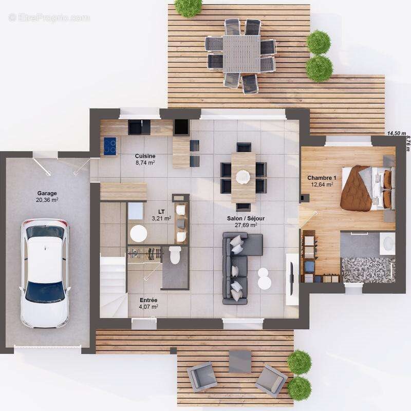 Maison à vendre, 106m², Audrieu