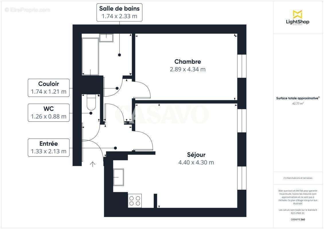 Appartement à vendre, 42m², Pantin