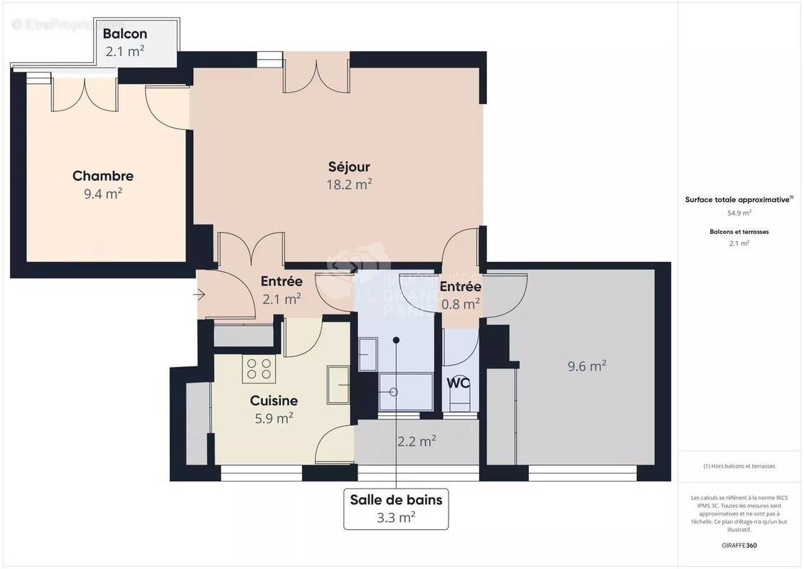 Appartement à vendre, 65m², Vitry-sur-Seine