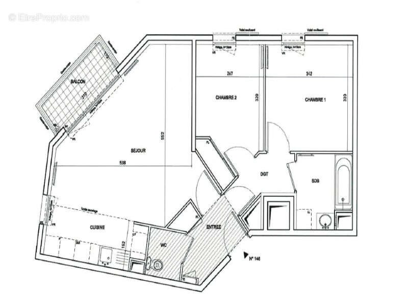 Appartement à vendre, 64m², Asnières-sur-Seine