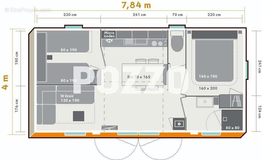 Maison à vendre, 28m², Jullouville