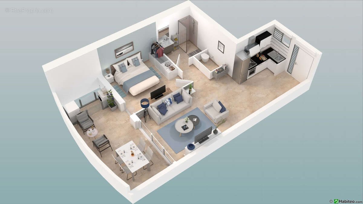 Appartement à vendre, 46m², Fort-de-France