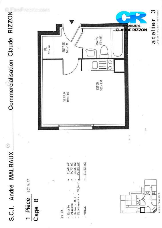 Appartement à vendre, 21m², Metz