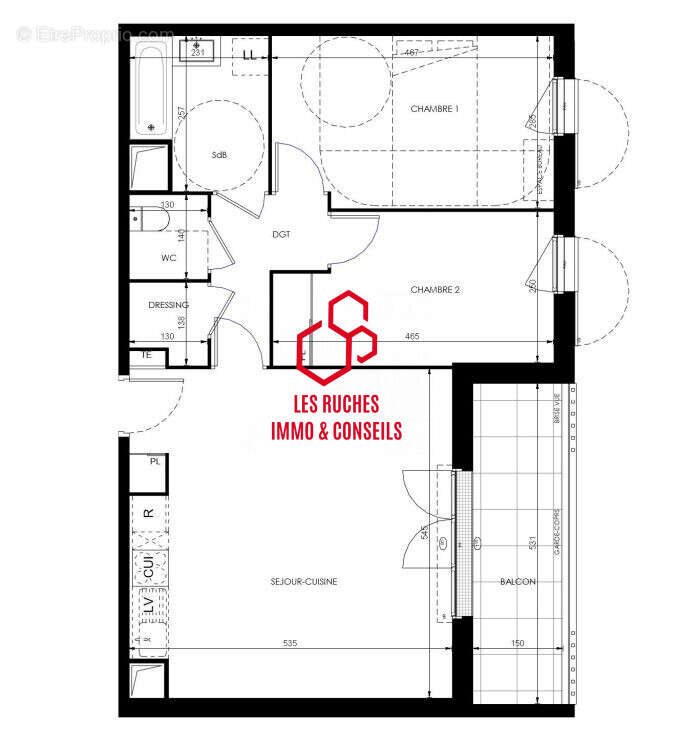 Appartement à vendre, 65m², Dammarie-les-Lys
