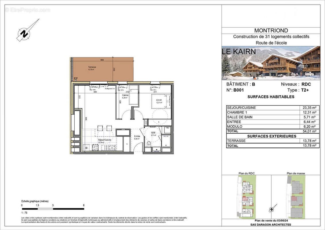 Appartement à vendre, 54m², Montriond