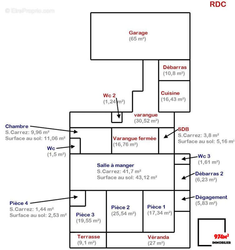 Appartement à vendre, 193m², Saint-André
