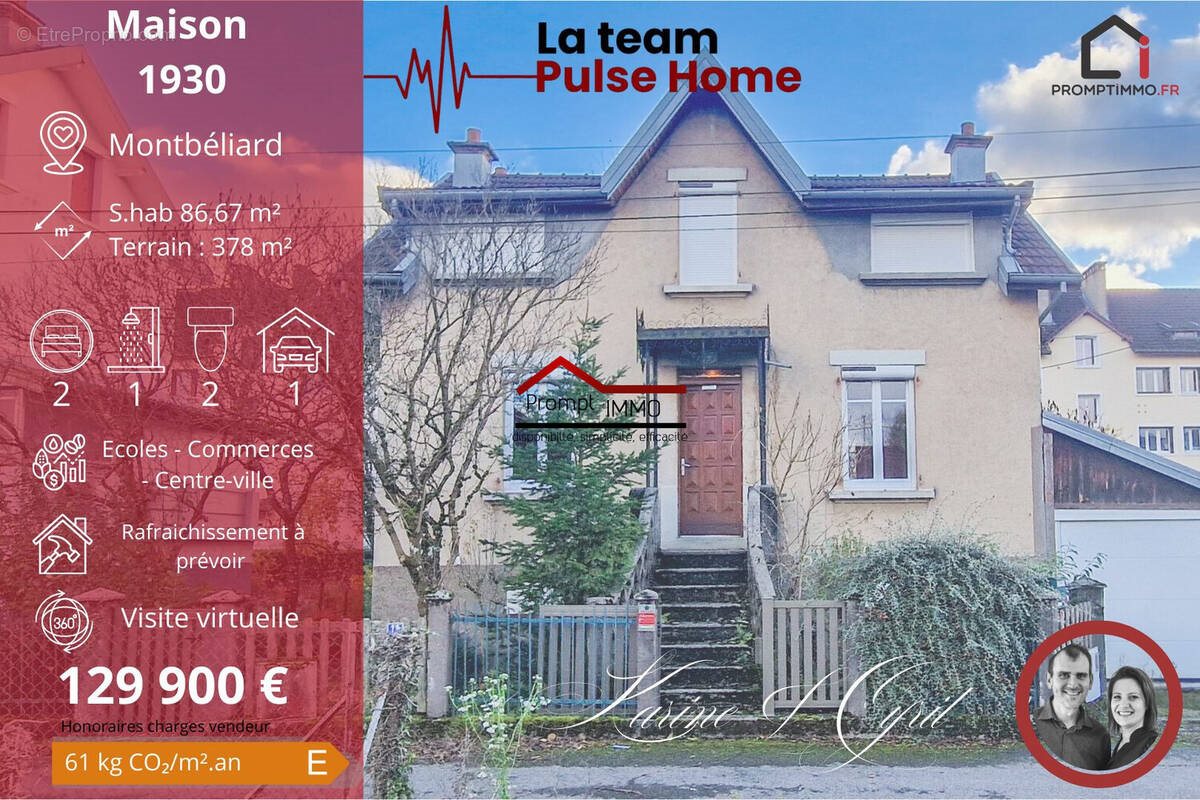 Maison à vendre, 86m², Montbéliard