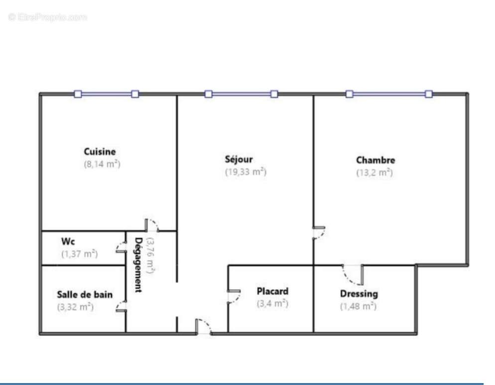 Appartement à vendre, 54m², Antibes