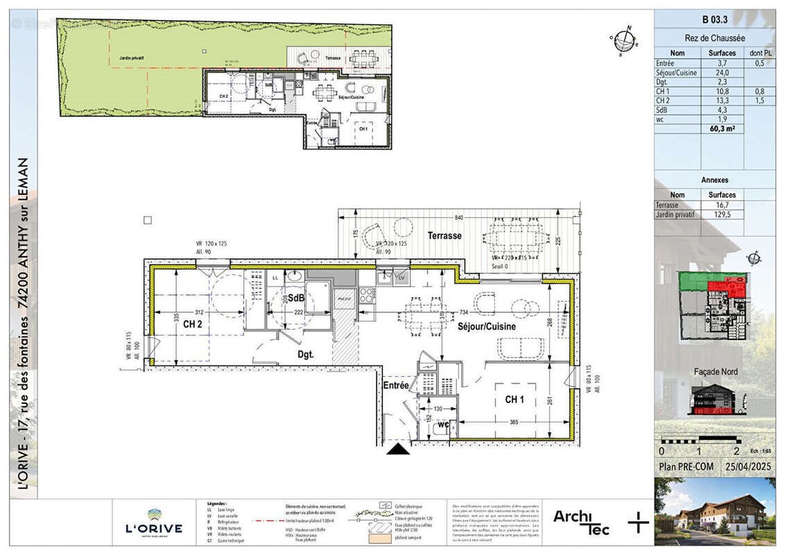 Appartement à vendre, 60m², Anthy-sur-Léman