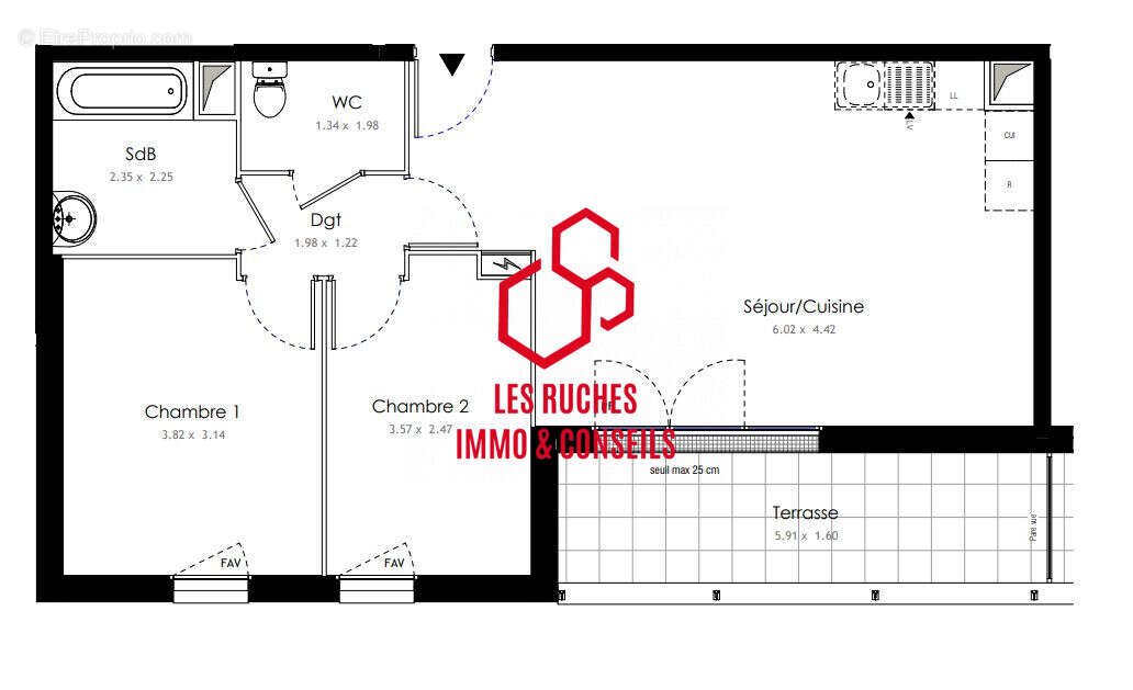 Appartement à vendre, 60m², Roissy-en-Brie