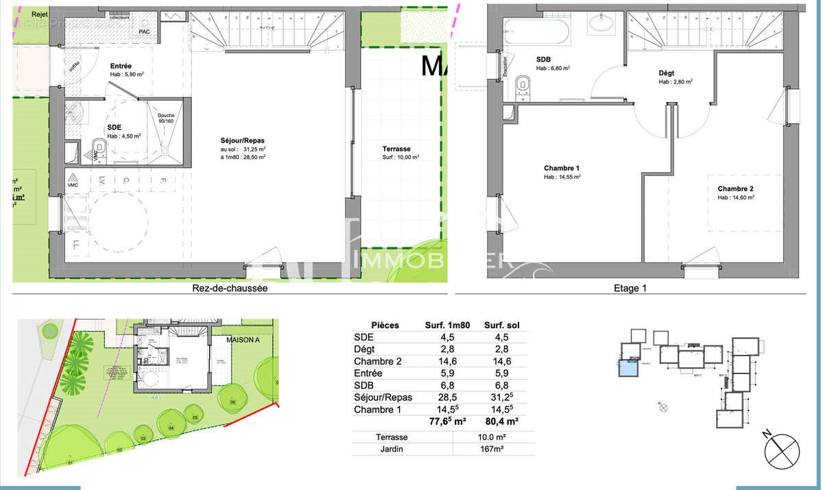 Maison à vendre, 73m², Bretignolles-sur-Mer