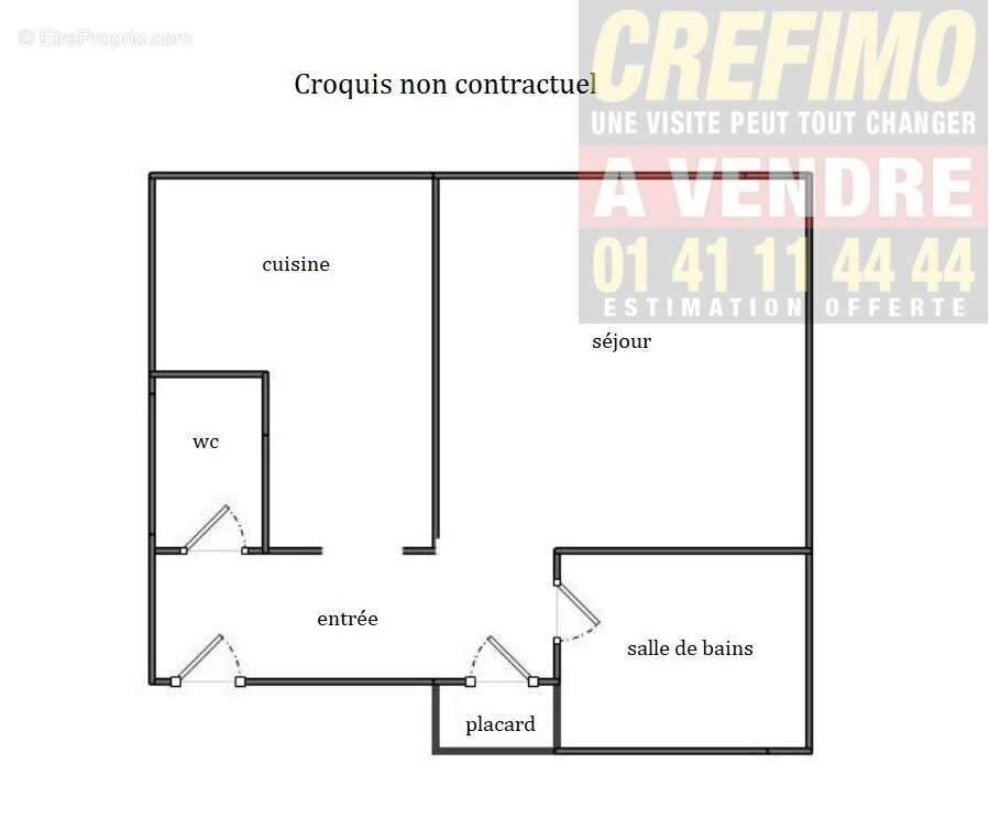 Appartement à vendre, 28m², Asnières-sur-Seine