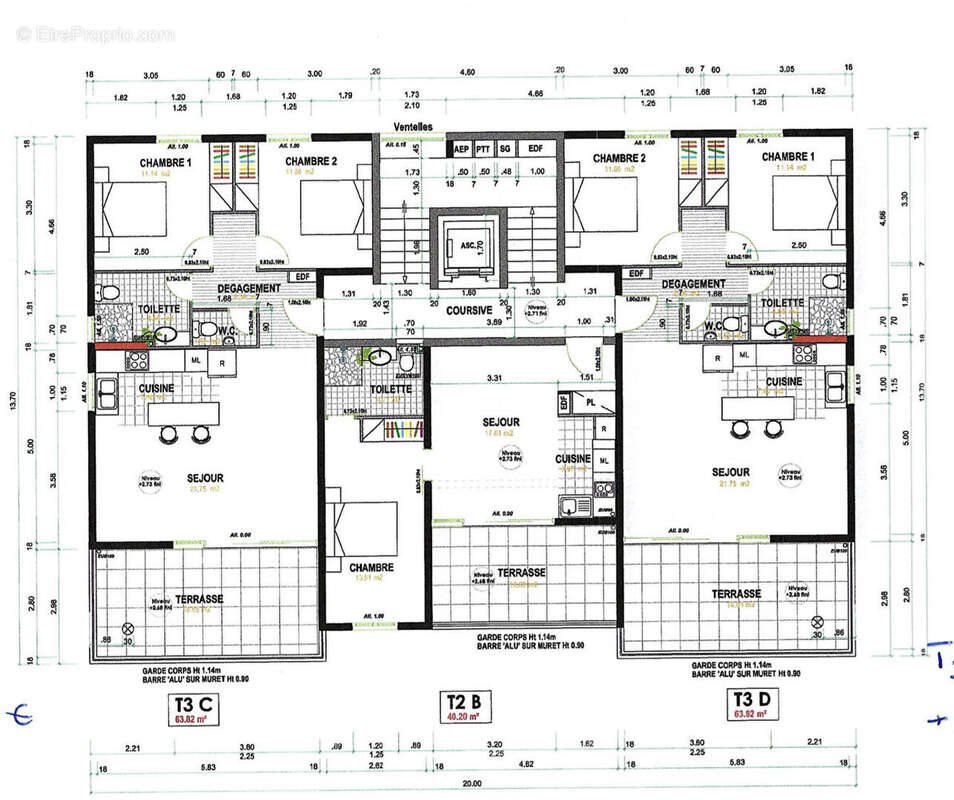 Appartement à vendre, 50m², Fort-de-France