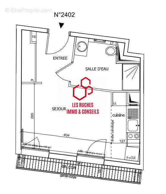 Appartement à vendre, 25m², Sèvres